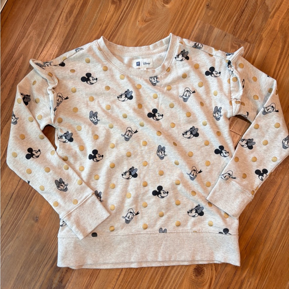 GAP Kids Cream Mickey Mouse Sweatshirt